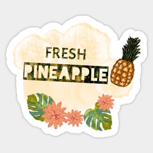 Fresh pineapple summer Sticker